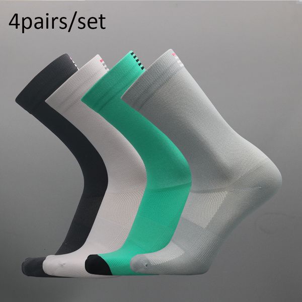 

sports socks professional competition cycling men women sport riding mesh basketball badminton racing calcetines ciclismo 221124, Black