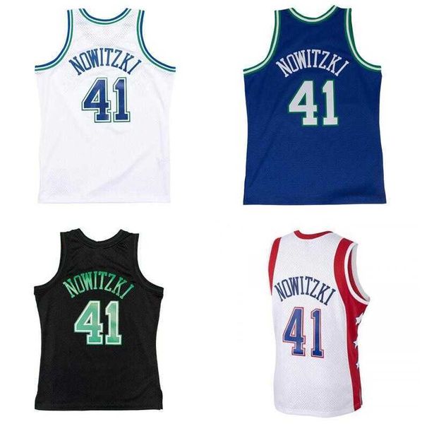 

stitched classic retro jersey dirk nowitzki mitchell and ness 2010-11 basketball jerseys men women youth s-6xl, Black;red