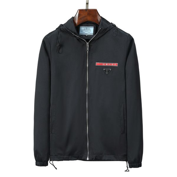 

designer mens jacket spring autumn coat windrunner fashion hooded jackets sports windbreaker casual zipper coats man outerwear clothing#49, Black;brown