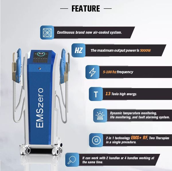 

2022 rf slimming machine 5000w 13 tesla emszero hiemt nova neo body sculpt ems pelvic floor muscle stimulate equip