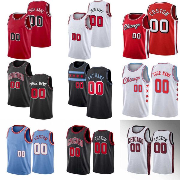 

chicago''bulls''custom men womens youth 25 dalen terry 37 kostas antetokounmpo demar 11 derozan zach 8 lavine michael 23, Black;red