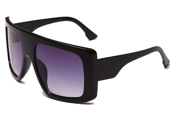 

new trend fashion big frame sunglasses gradual color sunglasses driving party, White;black
