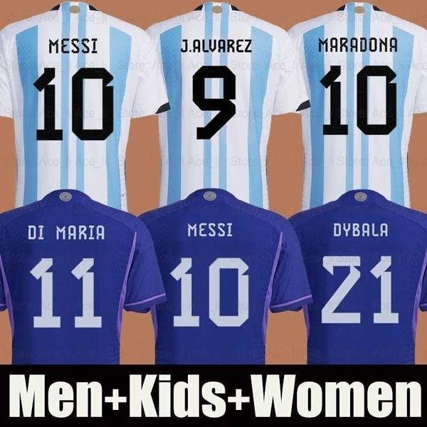 

argentina 2022-23 thai quality soccer jerseys 10 messis 20 alexis mac allister 23 emiliano martinez 13 cristian romero 3 nicholas tagliafico, Black;yellow