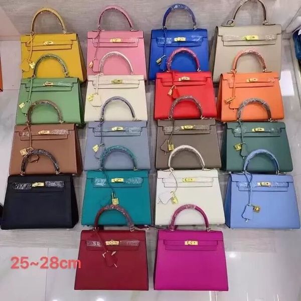 

5a woman shoulder bags designer handbags lady genuine leather tote female leather oblique cross platinum portable crossbodyss 25cm 28cm