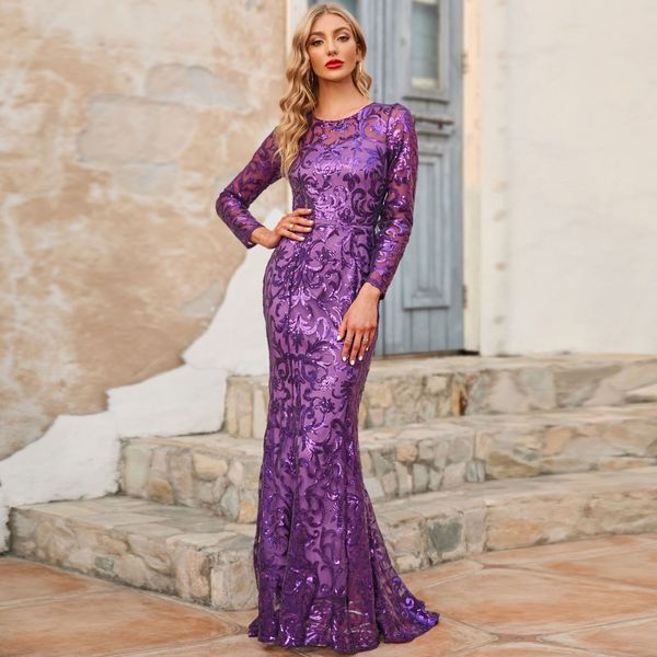 

luxury mermaid lace evening dresses beaded sequined long sleeve prom dress appliqued formal party gowns pageant wear custom made vestido de, Black;red
