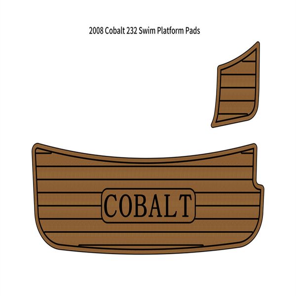 

2008 cobalt 232 swim platform step pad boat eva foam faux teak deck floor mat