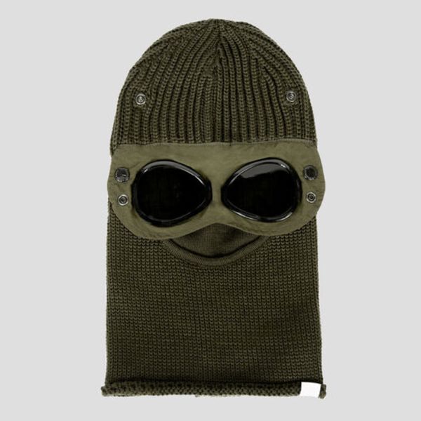 

goggle balaclava extra fine merino wool beanie knit hat men cap outdoor windbreak hood retains heat skull caps black army green, Blue;gray