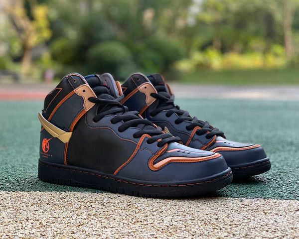 

shoes outdoor trainers sneakers dark blue black casual runner gundam x dk high pro qs banshee skateboard