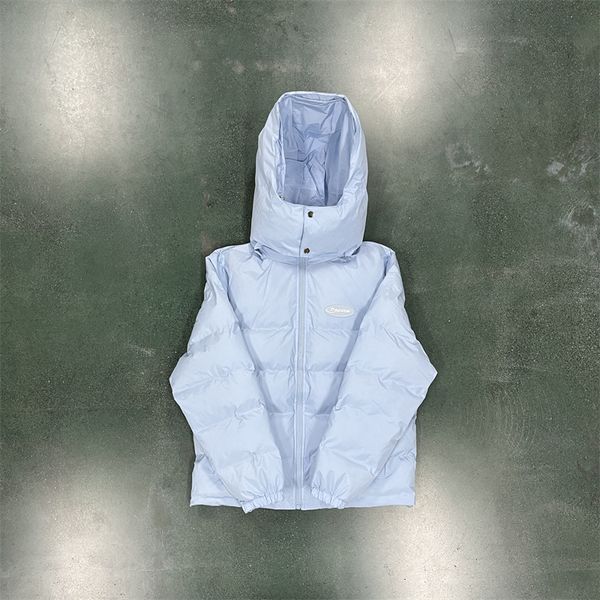 

trapstar hoodie mens down vest ice blue hyperdrive detachable hood puffer jacket 1to1 quality embroidered women down coat, Black
