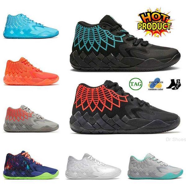 

lamelo ball mb.01 basketball shoes rock ridge red rick and morty lo ufo purple cat beige buzz city sports mens womens trainers