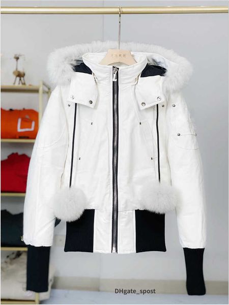 

mens down jackets moose parka winter waterproof cloth men wolf fur wyndham jacket hooded fourrure outwear raccoon furs warm knuck coat dy, Black