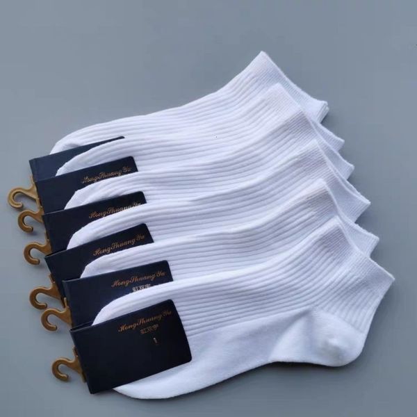 

socks hosiery men women cotton ankle pack set solid color short cotton low cut sock white black 5 pairs 1 lot 221124, Black;white