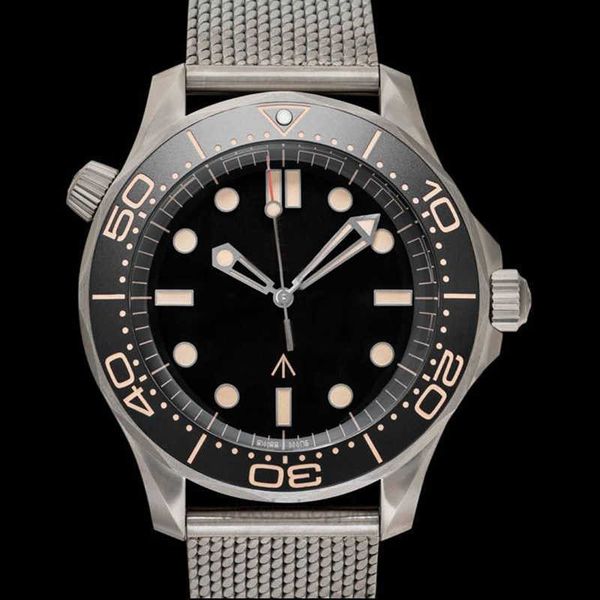 

watches luxury designer 42mm ceramic bezel orologio no date nato band sapphire dial automatic movement mechanical watch james bond 007 skyfa, Silver