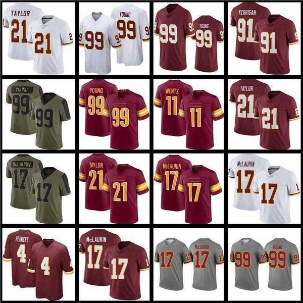 

jersey 99 chase young carson wentz commanders football''nfl''jersey jonathan allen terry mclaurin sean taylor antonio gi, Black;red