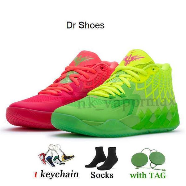 

2023 rick and morty basketball shoes lamelo ball mb.01 mens trainers sports 1of1 not from here black red blast be you galaxy i iridescent