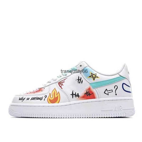 

shoes graffiti sneakers color painting april fools day customized 1 low skateboard poker grimace