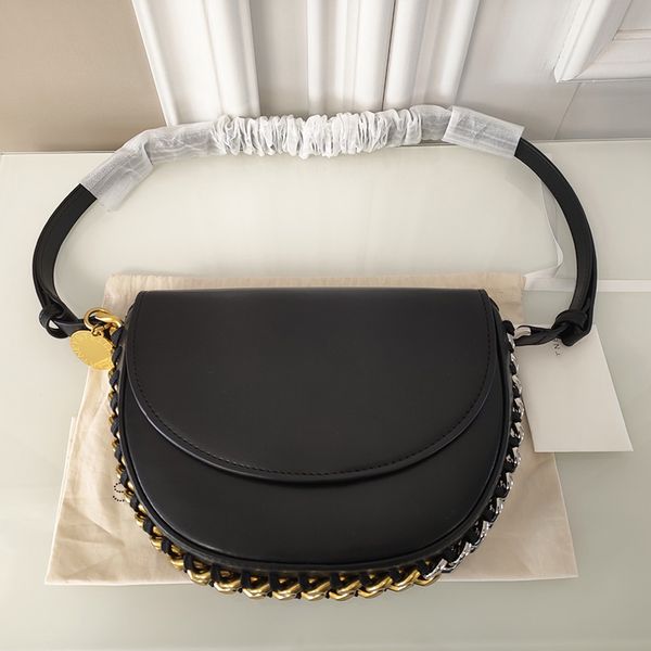 

luxury shoulder bag vintage braided chain decorative leather material women's new fashion multi-functional large capacity armpit stradd
