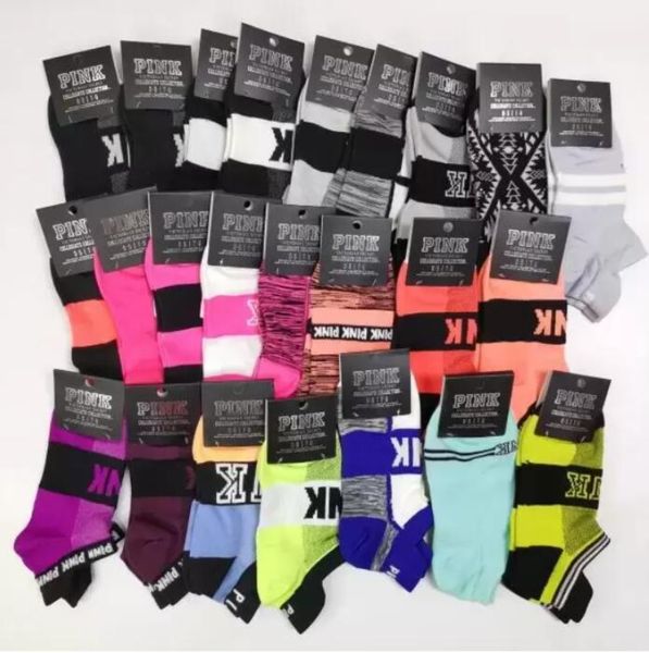 

with tags pink black socks cotton short ankle socks sports basketball soccer teenagers cheerleader new sytle girls women sock gg0908