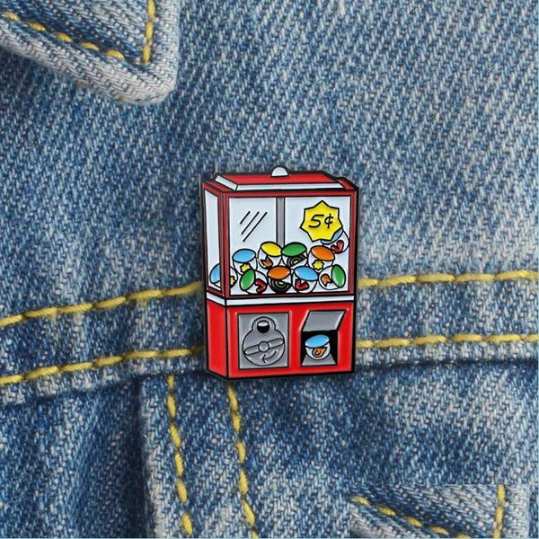 

pins brooches enamel brooches pins cartoon fun coin candy hine game alloy cowboy badge shirt bag cute sweet brooch pin jewe dhgarden dhgwj, Gray