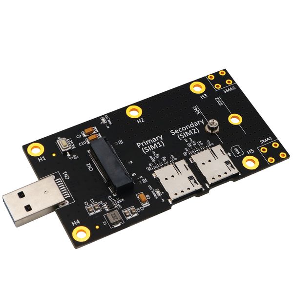 

dual nano connectors sim slot ngff m 2 bkey 5g 4g lte wireless module adapter card