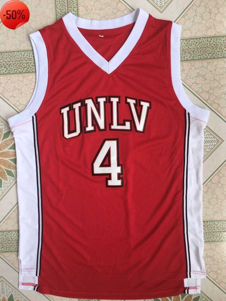 

ncaa unlv university of nevada las vegas larry johnson jersey summer muscle fitness brothers vest men's outdoor running leisure sports, Black;red