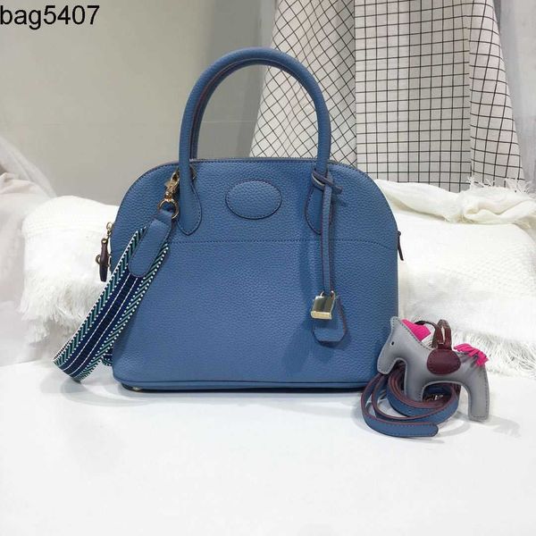 

design bag shop 80% wholesale and retail h family bowling bag kaili 2023 spring new litchi shell pu leather