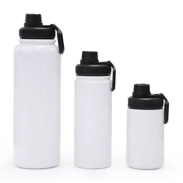 

sublimation blanks stainless steel water bottle insulated thermos mugs and wide mouth lid double wall vacuum tumbler keeps liquids or cold