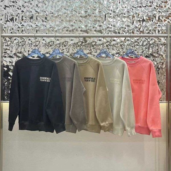 

hoodies hweatshirts chaopai fog essentials men's and wo loose pullover plush sweater, Black