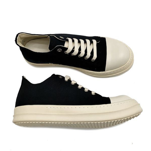 

Rick Men's Casual Shoes Low top Canvas Women's Sneakers Lace Up RO Owens Male Sneakers