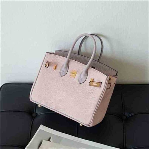 

designer bag herms birkins handbags first layer cow leather platinum bag mini small 2022 new womens single shoulder portable messenger color