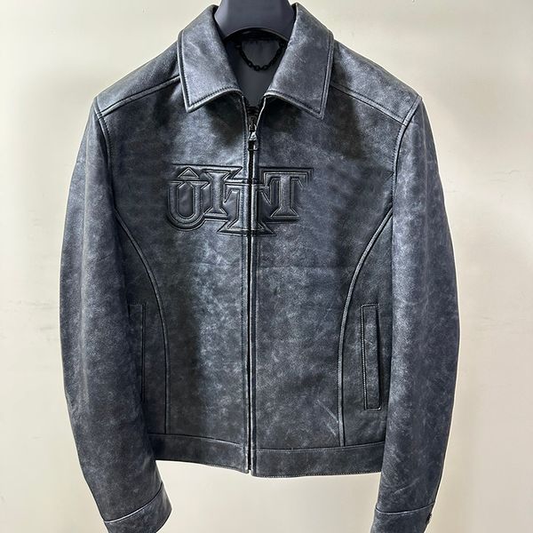 

autumn winter genuine leather jacket designer coat men designers coats luxury mens jackets luxurious outdoor clothes luxuries clothing 013, Black;brown