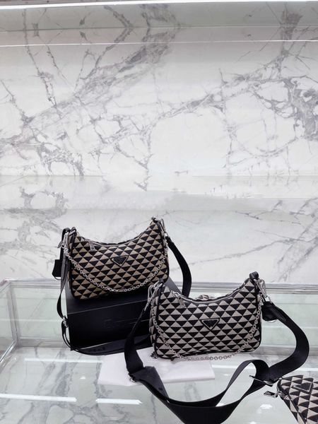

fashion patchwork prad shoulder bags luxury designer bags crossbody handbags underarm bag
