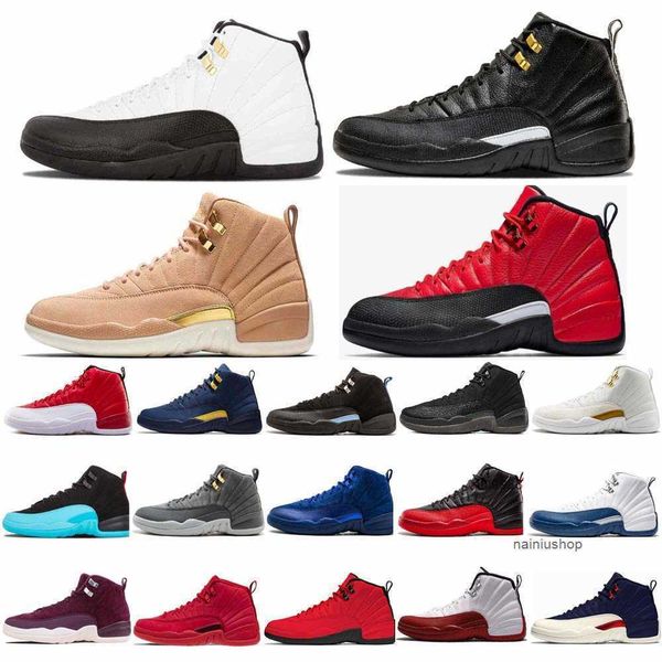

basketball shoes trainers sneakers reverse taxi university gold flu game twist utility royalty playoffs easter 12s mens jumpman 12 women jor, Black