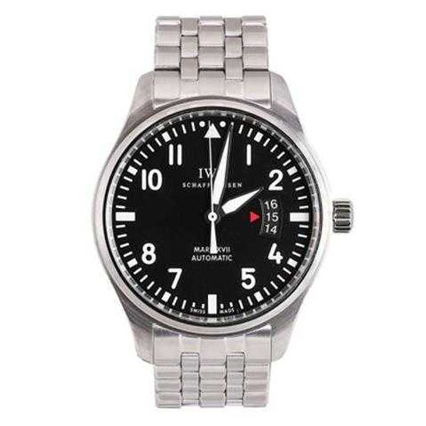 

luxury mechanical watch for men santons watches 3u4r men pilots hombre superclone man seven iw326504 black, Slivery;black