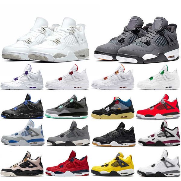 

black pizzeriar 4 men basketball shoes 4s cement pure money women mens sneaker outdoor sports trainer comfortable