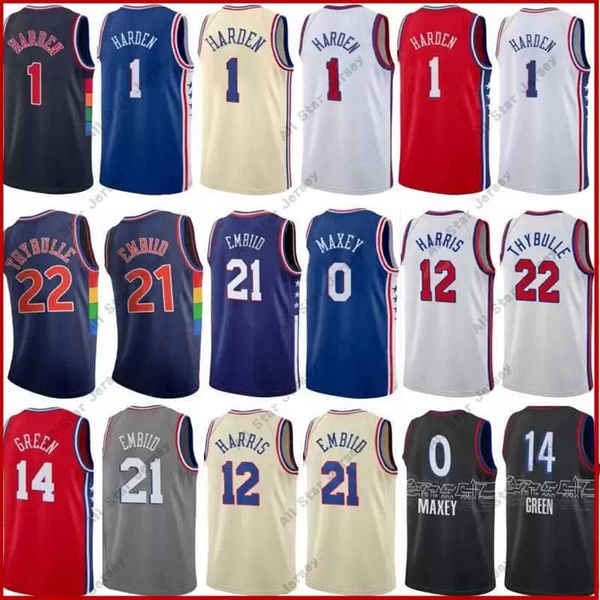 

basketball jerseys 76erss james harden basketball jerseys 2022 philadelphias 75th tyrese maxey city jersey joe embiid iverson esition tobias, Black;red