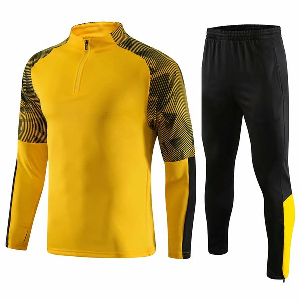 

running sets survetement football kids men soccer jerseys jackets sports long sleeve jacket tracksuit uniforms 221125, Black;blue