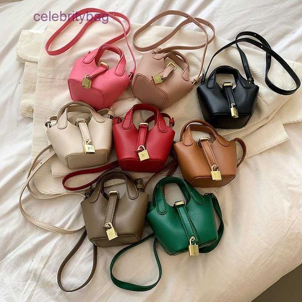 

hremm picotin locks bags children's autumn and winter 2023 new fashion women's hand vegetable basket style crossbody mouth red han
