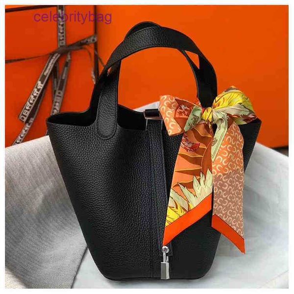 

hremm picotin locks bags handbags s women luxurys designer 2023 bucket lychee grain cowhide one shoulder hand f23 handbags discount g34k