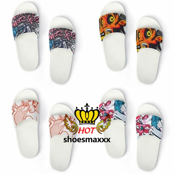 

2022 slippers designer slippers sandal slides sneaker indoor l beach men and women summer st49, Black