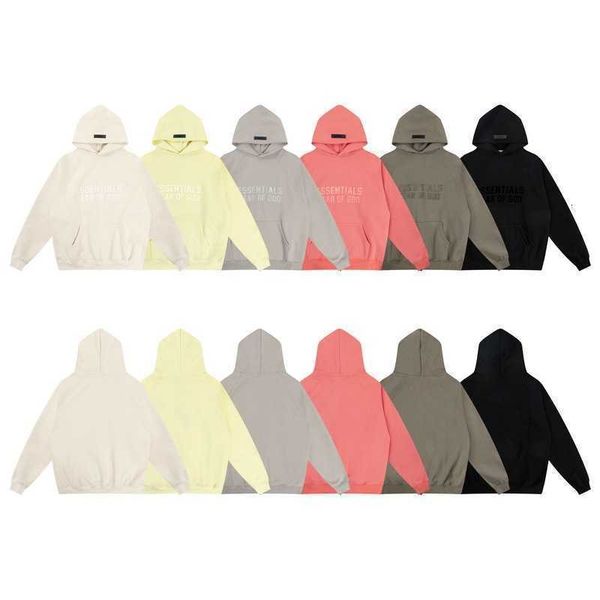 

hoodies hweatshirts autumn and winter new fashion br fog flocked letters essentials printed sweater hooded for men women, Black