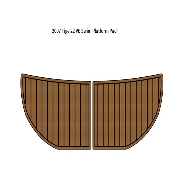 

2007 tige 22 ve swim platform step pad boat eva foam faux teak deck floor mat