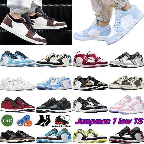 

jumpman 1s low 1 basketball shoes og reverse mocha wolf grey carbon fiber all-star arctic punch black toe fragment university blue unc grey