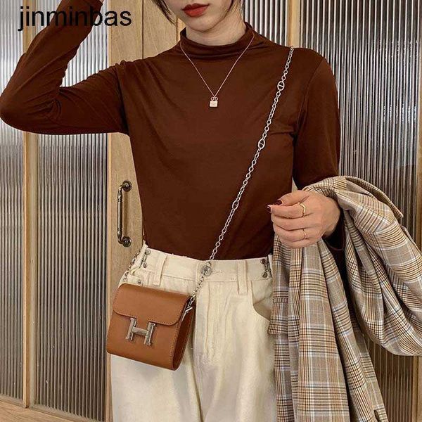 

handbag shop 80% wholesale and retail mini h buckle pig nose chain stewards mini small square versatile one shoulder msenger bag women'