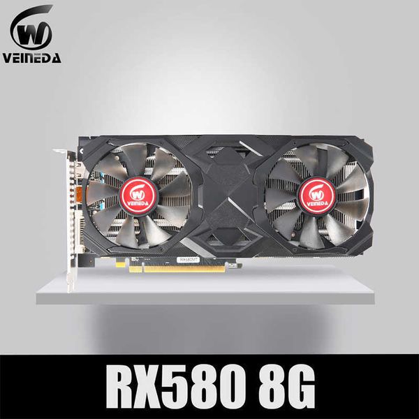 

veineda rx 580 8gb graphics card rx580 video card gddr5 256bit for gaming gpu display card placa de video 8gb