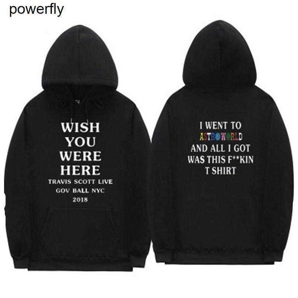 

men's hoodies sweatshirts designer fashion pullover new travis fashion streetwear loose hoodies, Black