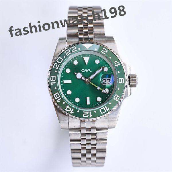 

quality mens watches yacht style 41mm black dial master 2813 automatic mechanical sapphire glass classic model folding wristwatch super lumi, Slivery;brown