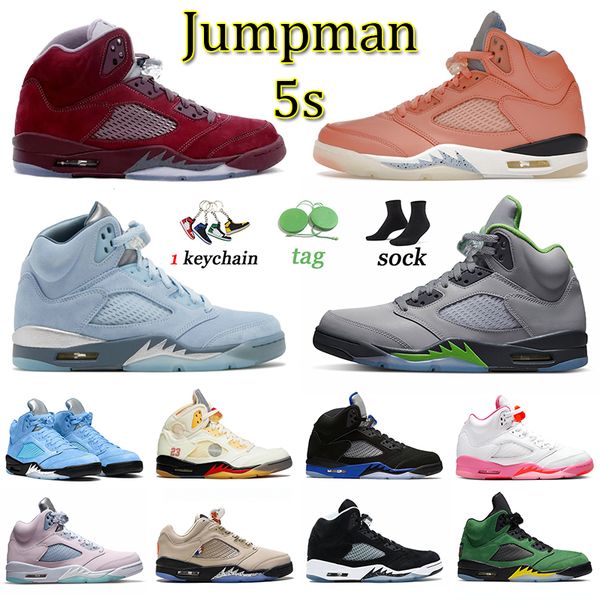 

original og 5 jumpman basketball shoes we the crimson bliss green bean low psgs women concord burgundy 5s sneakers sports men trainers j5 ra
