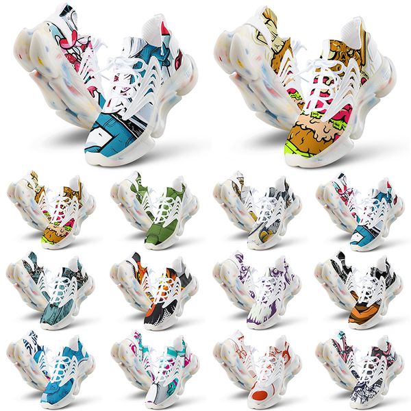 

customs shoes men womens runnings shoe diys triples blacks whites blue red orange men customizeds outdoor sports sneaker trainer fashion wal