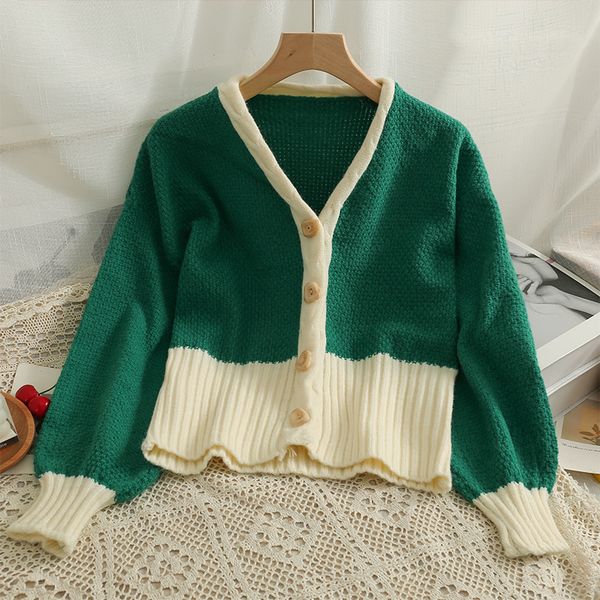 

women s knits tees women korean fashion long sleeve casual cardigan elegant knitwear single breasted sweater coat y2k autumn knit ins jacket, White